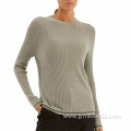 High Quality Ladies Low Collar Casual Long Knitwear